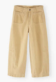 Cropped coloured jeans, Washed sand, webstill