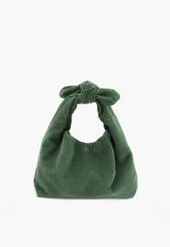 Cord tie-handle bag, Emerald, webstill