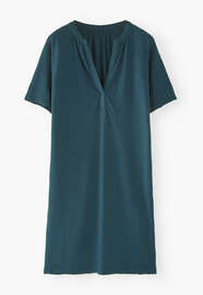 Short jersey dress, Deep petrol, webstill