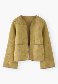 Daisy quilted jacket, Olive, webstill
