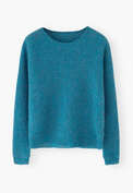 Dolman-sleeve sweater, Electric petrol, webstill