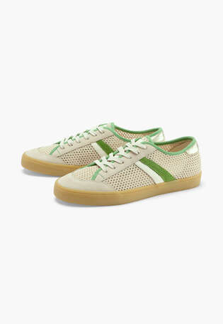 Lace-up trainers, Oat green, webstill