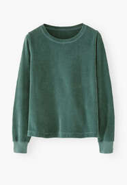 Velour top, Jade, webstill
