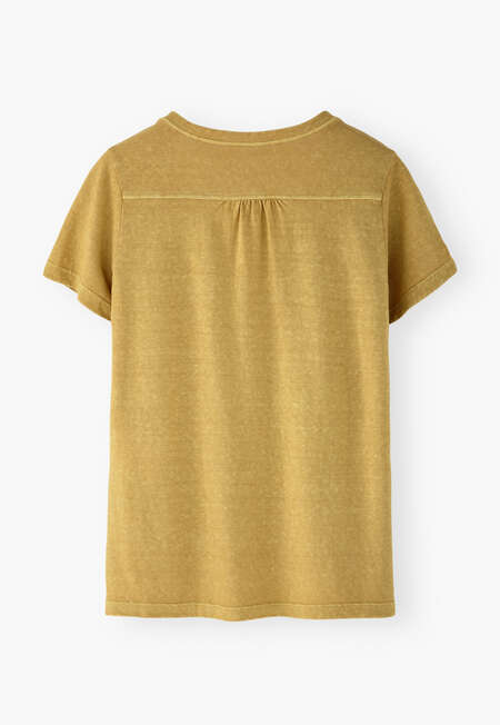 V-neck top, Warm yellow, completeTheLook