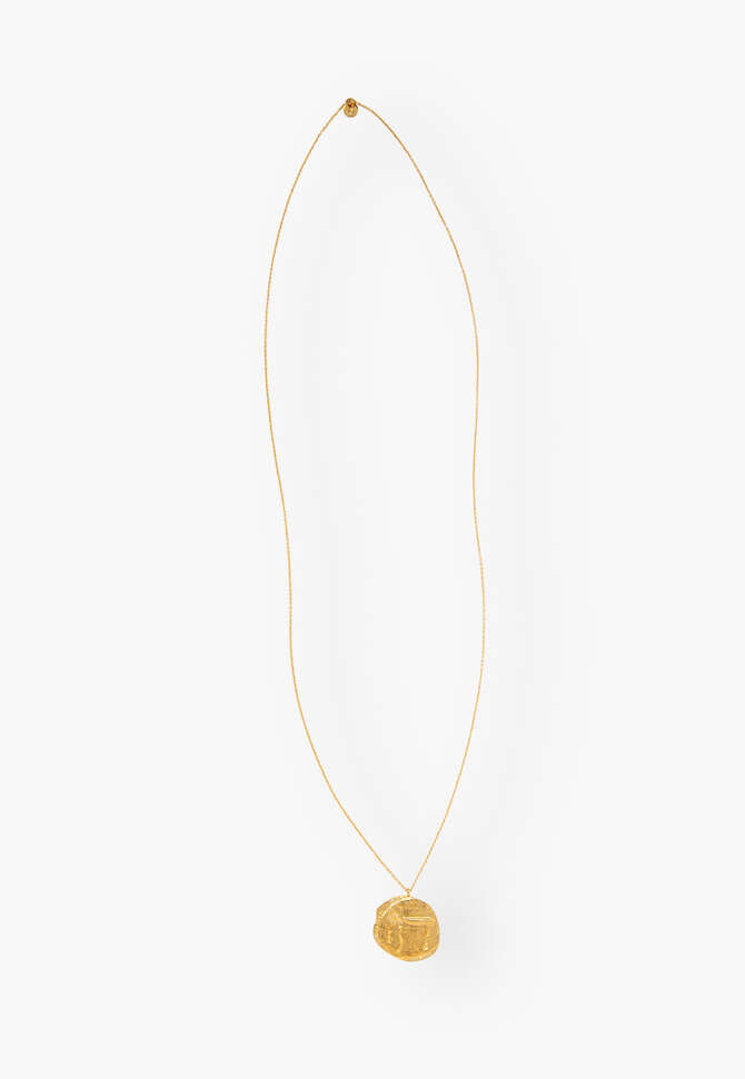 Long pendant necklace, Gold, completeTheLook