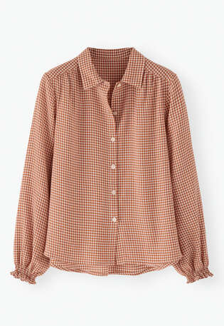 Checked shirt, Chilli ecru, webstill