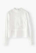 Pintuck blouse, White, webstill