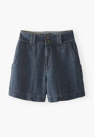Striped shorts, Indigo grey, webstill