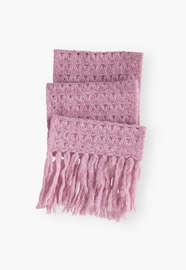 Crochet stitch scarf, Pink lavender, webstill