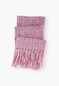 Crochet stitch scarf, Pink lavender, webstill