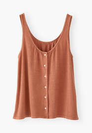 Button-through vest, Coral, webstill