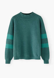 Raglan sweater, Dark teal, webstill