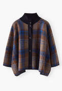 Knitted cape, Russet azure, webstill