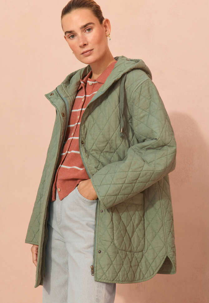 Quilted jacket, Sage, completeTheLook