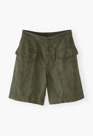 Safari shorts, Dark moss, webstill
