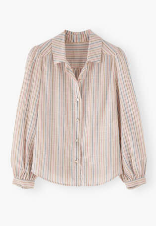 Striped blouse, Pearl rose, webstill