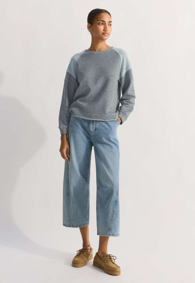 Raglan sweatshirt, Stone blue, completeTheLook