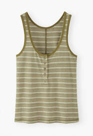 Striped vest, Sage olive, webstill