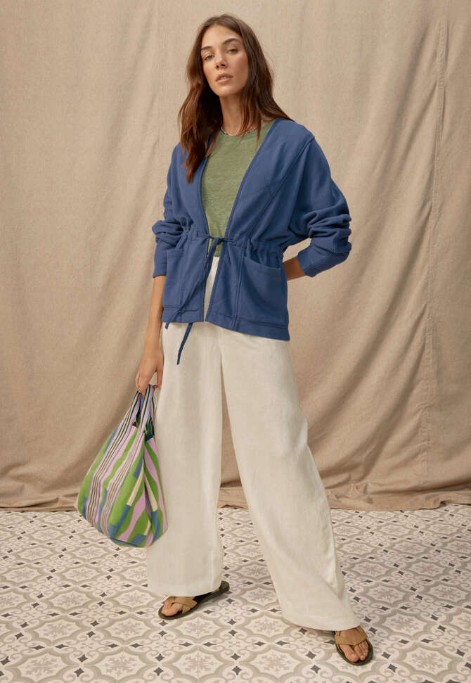 Jersey jacket, Blue indigo, completeTheLook