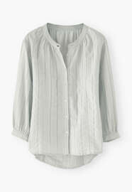 Striped blouse, Duck-egg grey, webstill