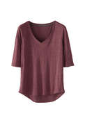 V-neck T-shirt, Rosewood, webstill
