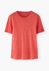 Jersey T-shirt, Pink coral, webstill