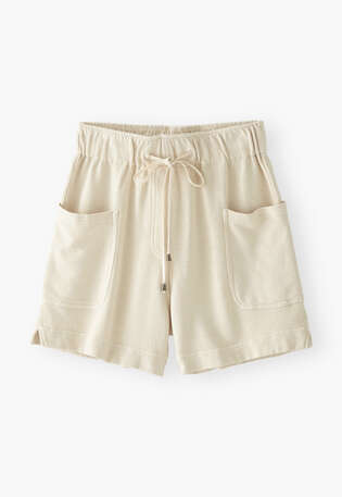 Jersey shorts, Ecru, webstill