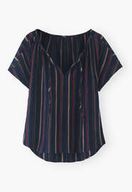 Striped blouse, Midnight, webstill