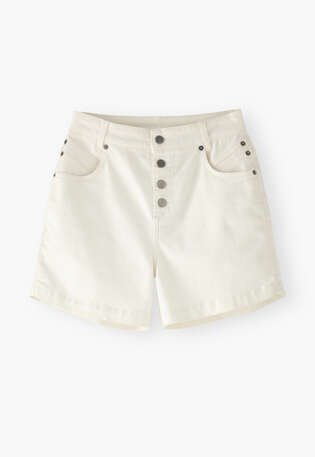 White denim shorts, White wash, webstill