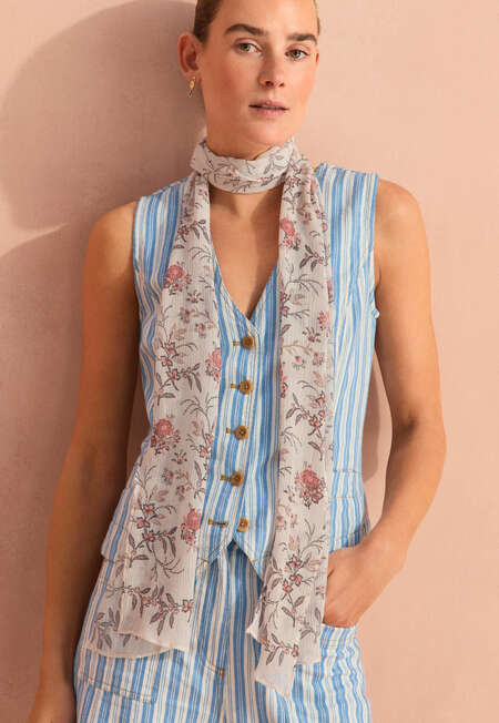 Printed scarf, Blush rose, completeTheLook