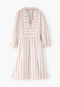 Striped dress, White sunset, webstill