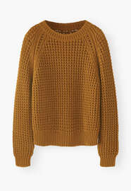 Raglan sweater, Golden brown, webstill