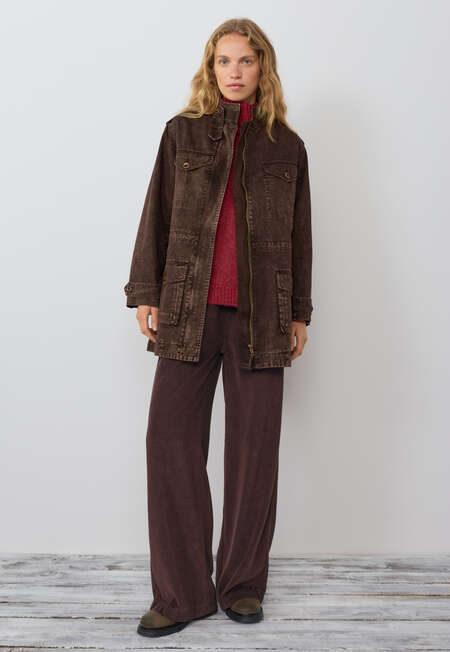 Laundered jacket, Dark chocolate, completeTheLook