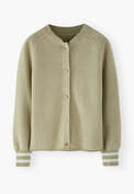 Knitted jacket, Light khaki, webstill