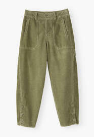 Relaxed carrot cords, Light olive, webstill