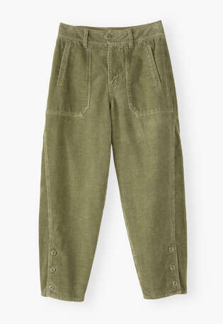 Relaxed carrot cords, Light olive, webstill