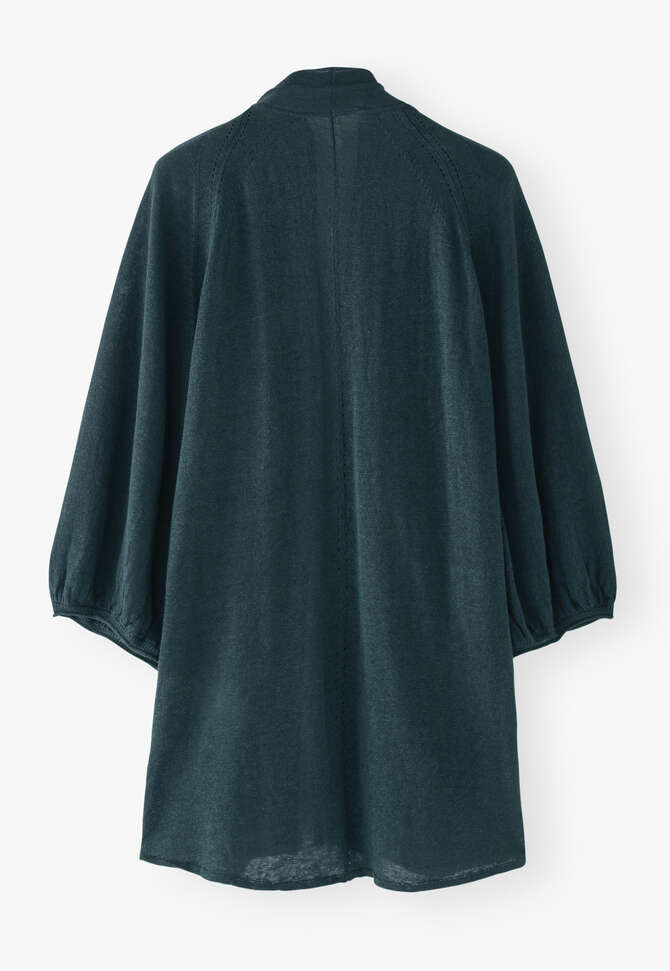 Cocoon cardigan, Dark teal, completeTheLook