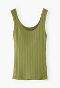 Lace-rib vest, Fern, webstill