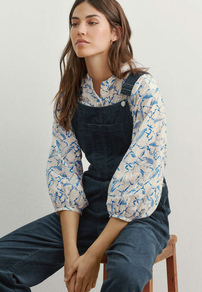 Printed blouse, Cobalt, completeTheLook