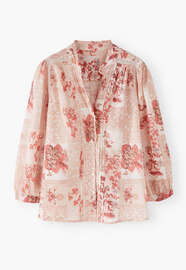 Printed blouse, Pink blush, webstill