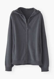 Zip-up hoodie, Gunmetal, webstill