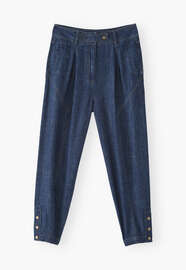 Tapered trousers, Dark wash, webstill