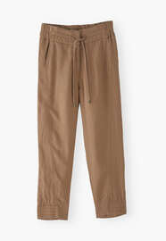 Tapered trousers, Tuscan brown, webstill