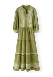 Embroidered dress
, Leaf green, webstill