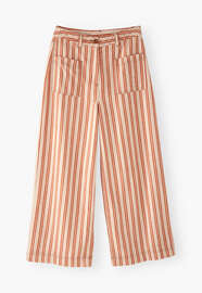 Striped trousers, Orange ecru, webstill