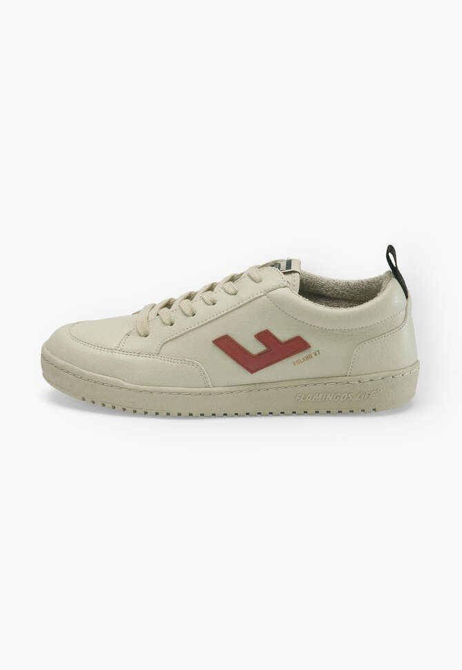 Lace-up trainers, Ecru brick, completeTheLook