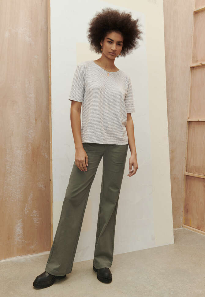 Flared trouser, Forest, completeTheLook