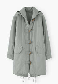 Shawl parka, Grey duck egg, webstill