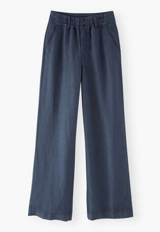 Wide-leg trousers, Indigo blue, webstill