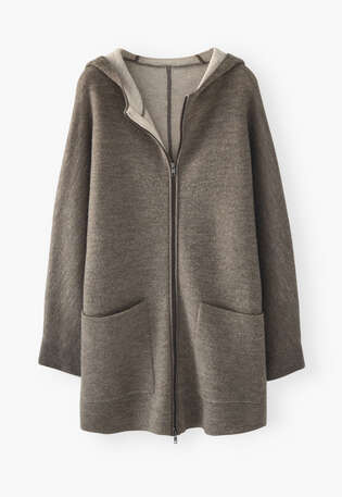 Knitted coat, Fawn, webstill